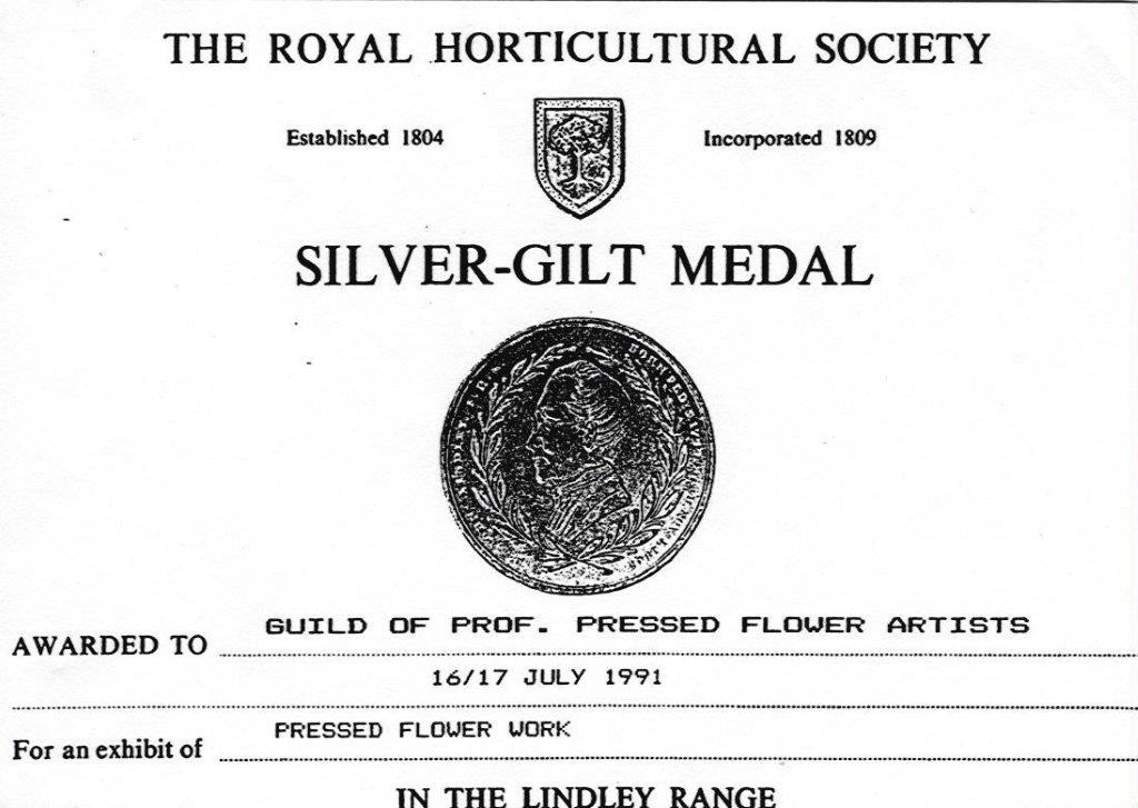 A Royal Horticultural Society Silver Gilt Medal, HI-RES